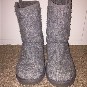 Mid-calf knit UGG boots